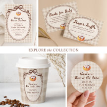 Bun in the Oven Gingham Bakery Baby Shower 