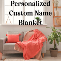 Personalized Custom Name Blanket