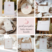 Pink Pumpkin Baby Shower Collection 