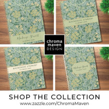 Elegant Green Jasmine Floral Pattern Planners