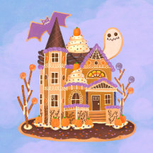 Halloween Gingerbread Haunted House