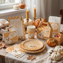 Retro Spooky Cute Ghost Halloween Party Collection