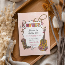 Pink Western Cowgirl Invitation Collection