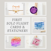 First Solo Flight - Cards & Stationery