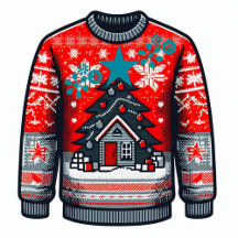Customizable Ugly Christmas Sweater Party Designs