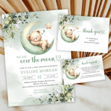 Boho eucalyptus gender neutral over the moon set