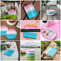 Blue and Pink Shades Uniform Stripes