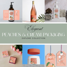 🍑 Peach & Cream Aesthetic Labels and Packaging