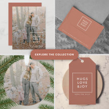 Hugs Love & Joy   Terracotta Rust