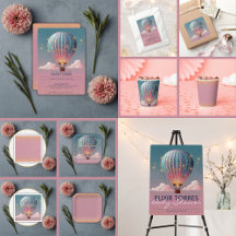 Sparkling Glitters Hot Air Balloon