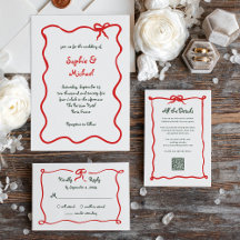 Holiday Amour | Illustrated French Bow Wedding