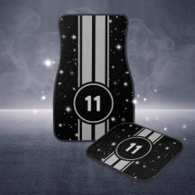 Starlight Racing Stripes - Black + Silver