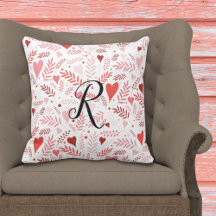 Valentine's Day Pink Red Hearts Pattern