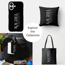Personalized Names Black Gray Home and Accessories