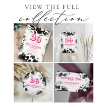 Chic Rustic Cow Print Birthday Party