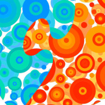 Geometric Magical abstract color art