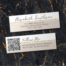 Mini Business Cards to Personalize