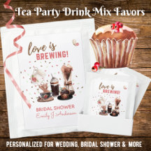 Wedding Favors - Tea Mixes Love is Brewing