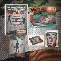 Paintball Military Style Party Theme