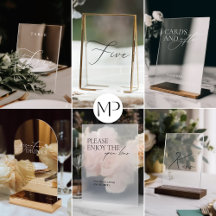 Chloe • Calligraphy Wedding Window Cling 