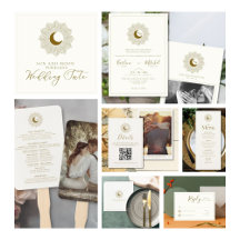 Sun and Moon Timeless Wedding Set