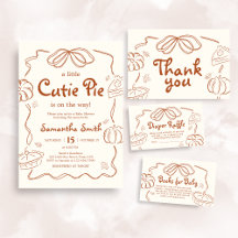 Little Pumpkin Cutie Pie Baby Shower   BS65