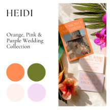 Bright • Vibrant Orange & Purple Modern Wedding 