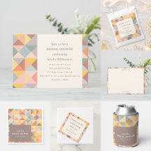 Rustic Earthy Fall Neutrals Stylish Bridal Shower