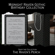 Midnight Raven Gothic Birthday Collection