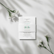 Elegant Minimalist Botanical Wedding Suite