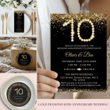 Black & Gold Diamond 10th Anniversary Collection