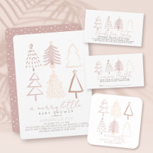 Boho Christmas Tree Baby Shower