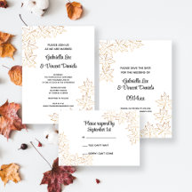 Maple Leaf Edge Fall Wedding 