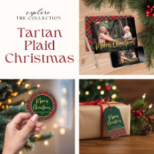 Elegant Christmas with Tartan Plaid and Gold