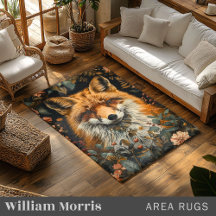 Nature Art Nouveau William Morris Inspired Rugs