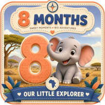 8 Months Baby Milestone Safari Explorer
