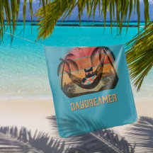 Daydreaming Cool Cat's Tropical Escape