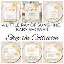 A Little Ray Of Sunshine Wildflower Baby Shower 