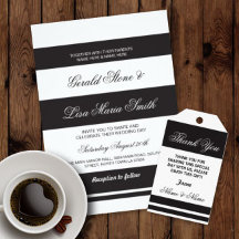 Elegant Black & White Stripe Collection