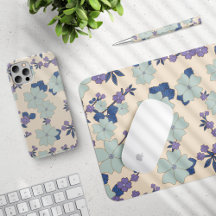 Blue Floral Pattern - Home Decor and Accessories