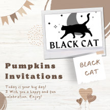 Pumpkin Birthday Invitation