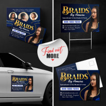 Royal Blue African Hair Braiding Photo Braid Salon