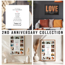 2ND WEDDING ANNIVERSARY Stationery & Supplies
