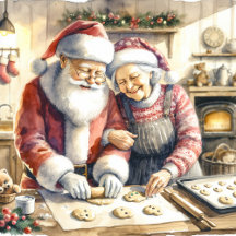 Mr and Mrs Santa Claus Christmas