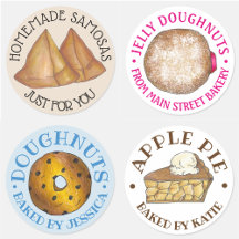 Homemade Food, Canning, Baking Label Collection