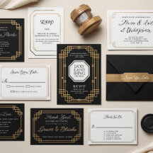 Art Deco Wedding Suite | Elegant Gatsby-Inspired