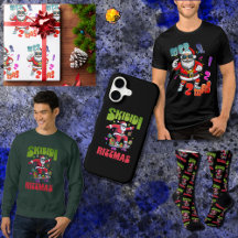Skibidi Rizz Christmas Santa with Sunglasses