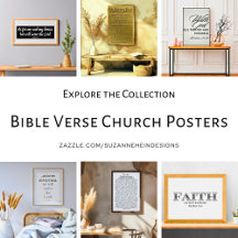 Bible Verse Church Posters