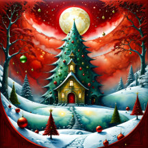 Surreal Christmas Village