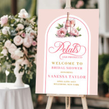 Petals and Prosecco Bridal Shower Welcome 215S